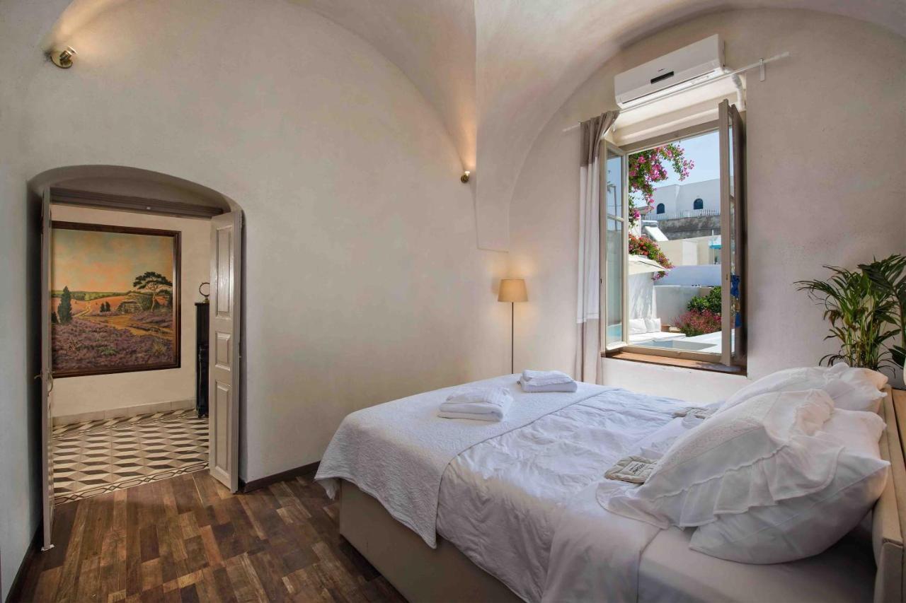 Sandandstone Villa Santorini Megalochori  Eksteriør billede